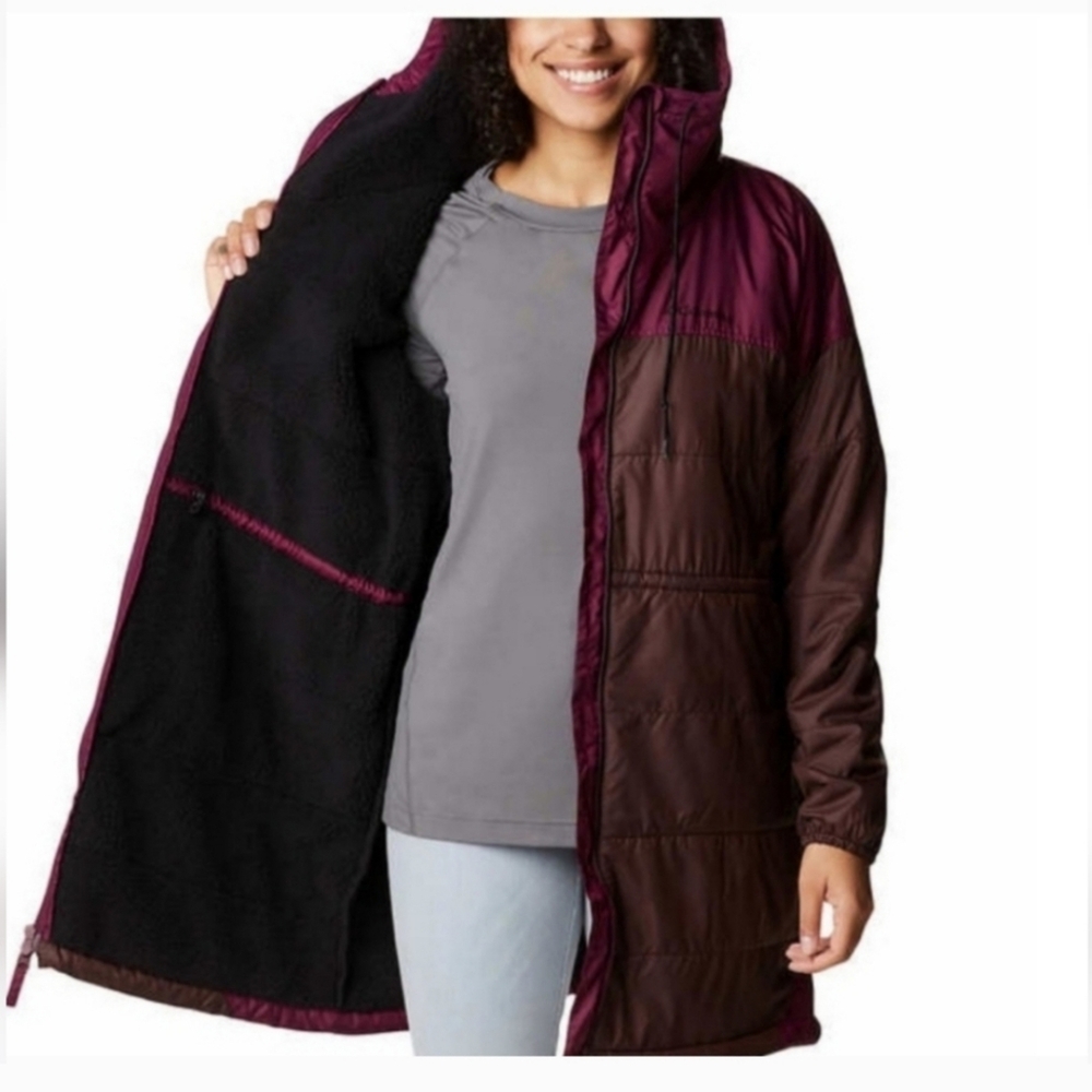 Columbia Ladies Plush Lined Jacket ~ purple - Picture 3 of 4